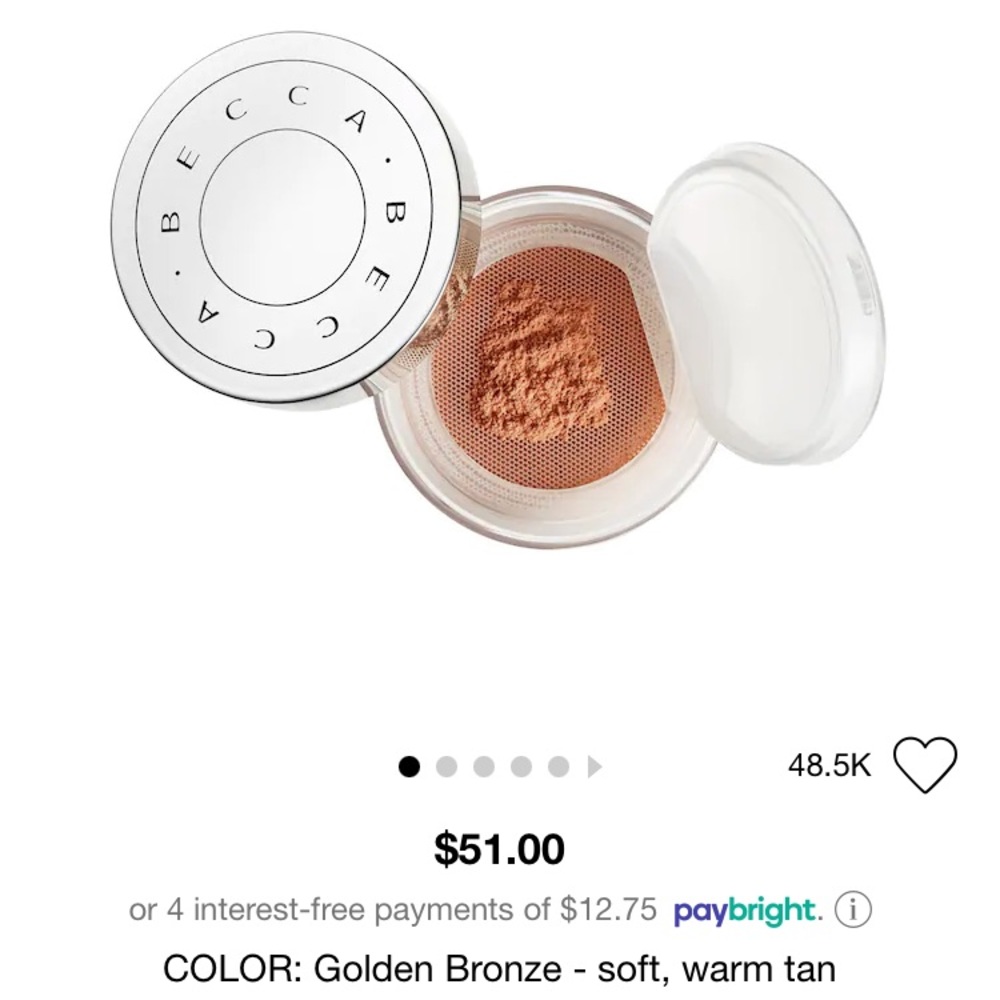 BECCA Hydra-Mist Set & Refresh Powder NWOT